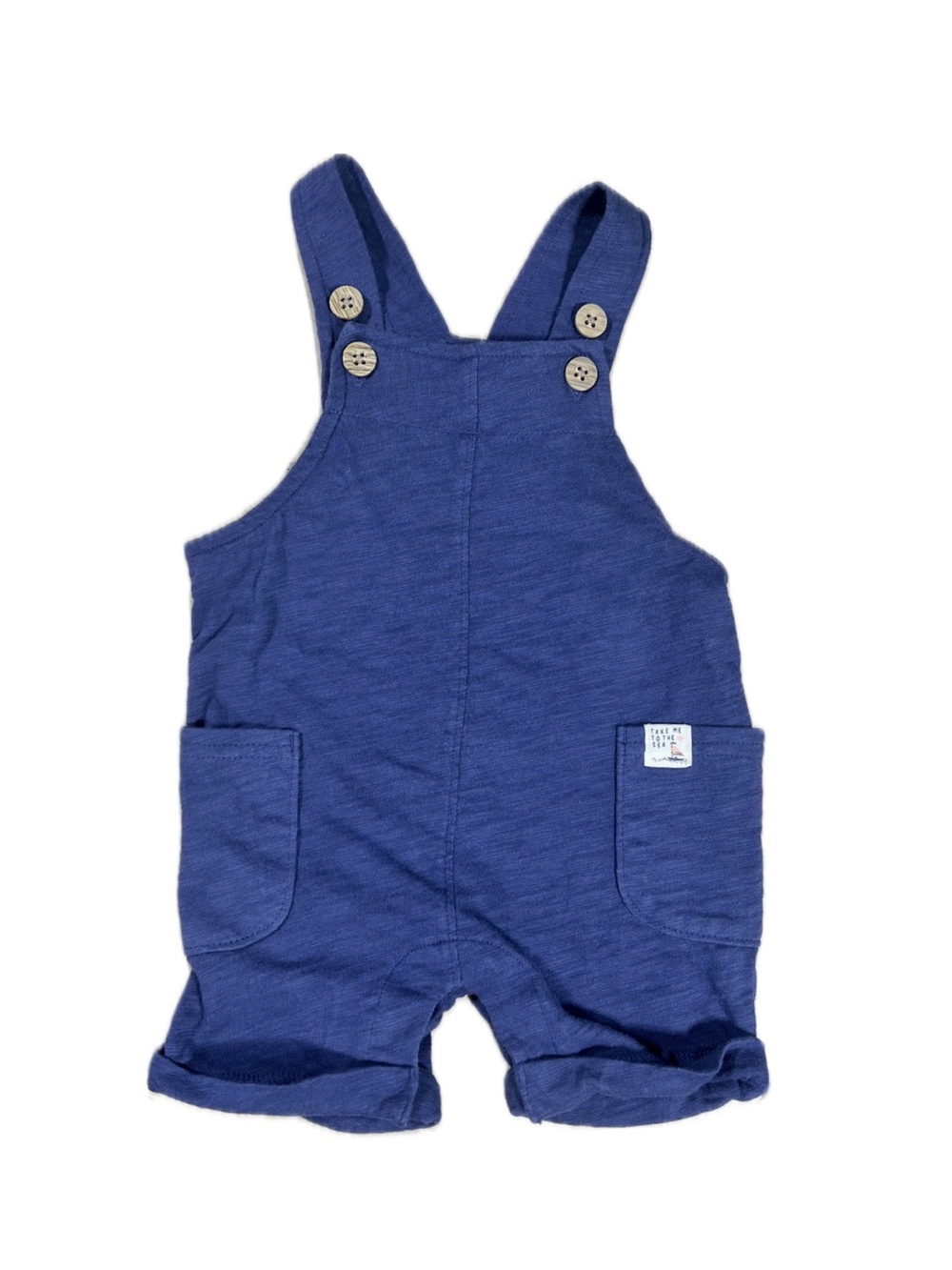 Linen Short Overalls for Kids - Pockets